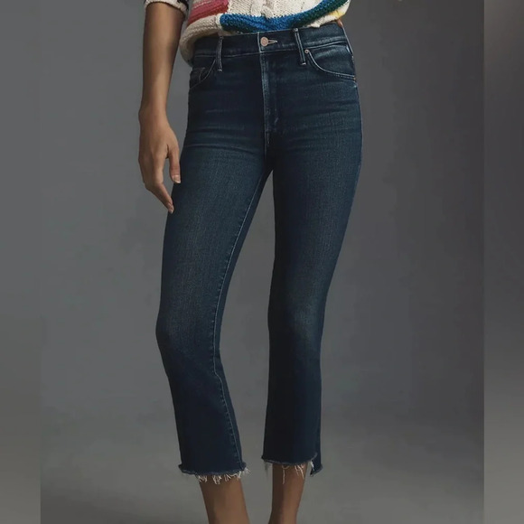 Mother The Insider Crop Step Fray Jeans Size 27 - Picture 10 of 11